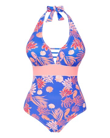 Non Wired Padded Halter Neck Swimsuit