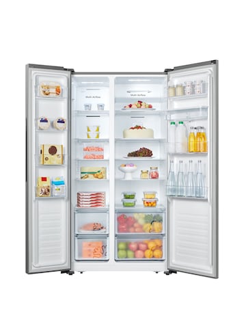 Fridgemaster MS91520DES American Fridge Freezer with Water Dispenser - Silver