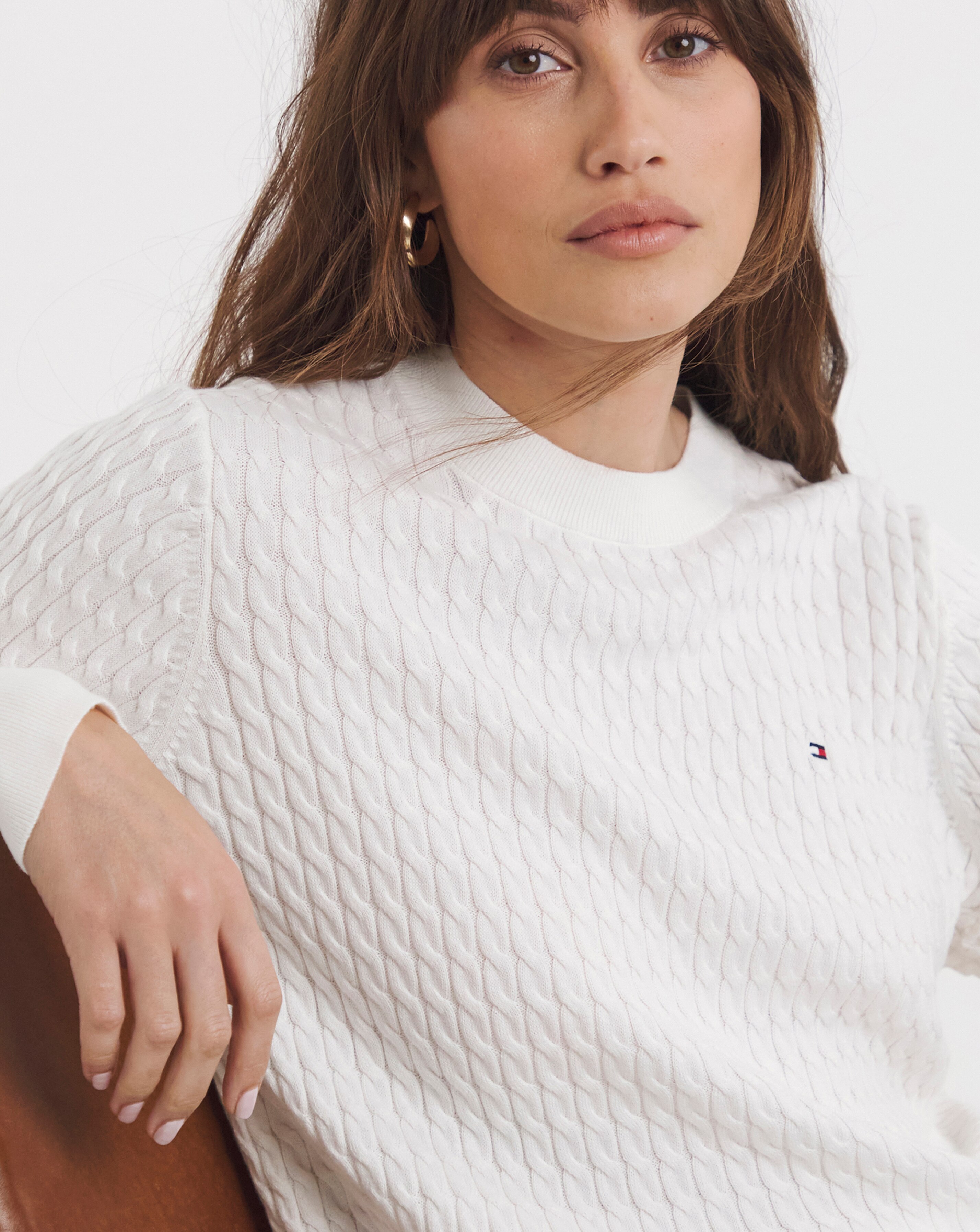 Tommy hilfiger Knit parker Baby Boys Beige Knitted Sweater