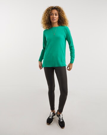 Green Super Soft Crew Neck Jumper
