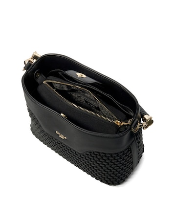 Dune Woven Top Handle Shoulder Bag