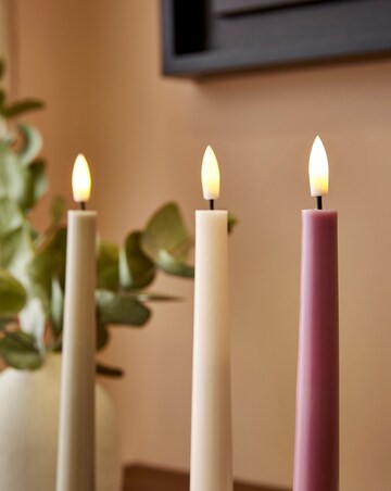Pastel Taper LED Candles