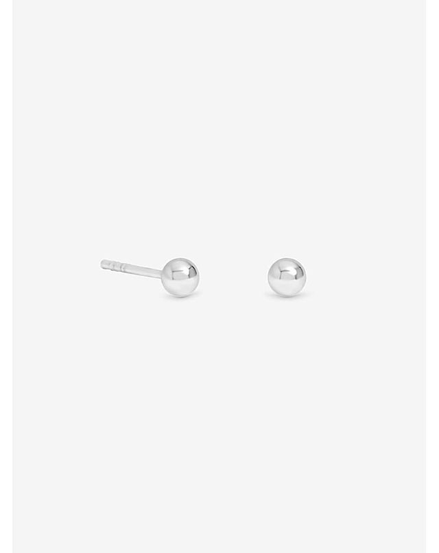 Sterling Silver 925 Polished Ball Studs