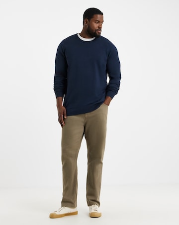 Cotton Crew Neck Knitted Jumper