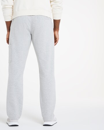 Grey Marl Open Hem Cargo Joggers
