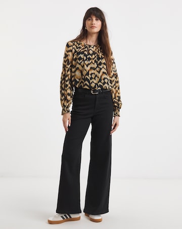 Printed Georgette Button Through Blouse