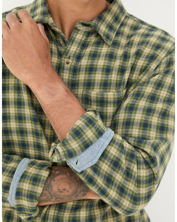 FatFace Long Sleeve Read Check Shirt