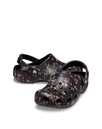Crocs Classic Floral Print Clogs Standard Fit