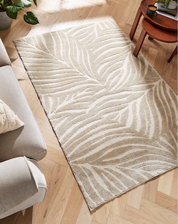 Milan Textured Leaf Rug