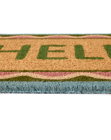 My Mat Hello Scallop Coir Doormat