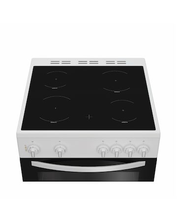 Indesit IDE6VMW 60cm Electric Double Cooker with Ceramic Hob - White Install