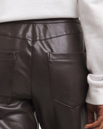 High Waisted Faux Leather PU Culotte