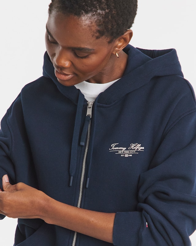 Tommy Hilfiger Script Zip Hoodie