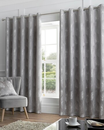Curtina Feather Eyelet Curtains