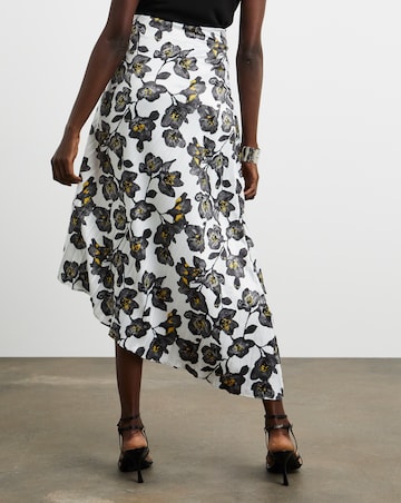 Joanna Hope Satin Pleated Skirt