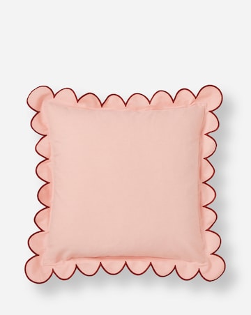 Julipa Georgia Scalloped Edge Cotton Cushion