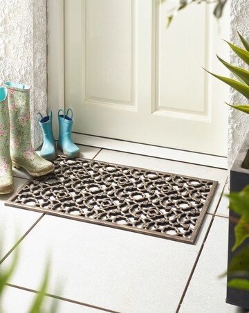My Mat Rubber Cast Iron Effect Doormat