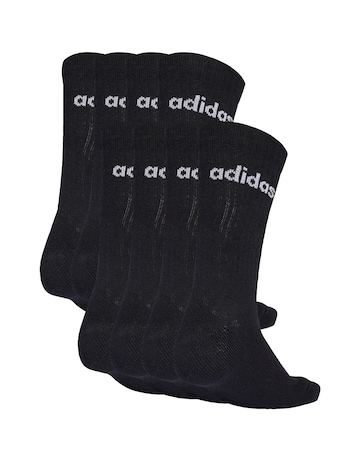 adidas Linear Logo 10 Pack Crew Socks