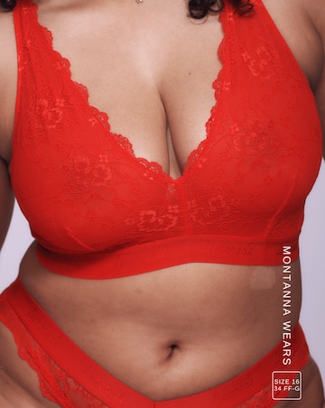 Lemonade Dolls Signature Lace Fuller Cup Bralette Red