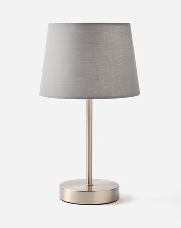 Owen Grey and Chrome Table Lamp