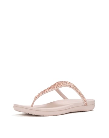 FitFlop Rose Solay Mixed-Crystal Toe-Post Sandals - Standard Fit (D)