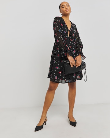 Tie Front Skater Dress