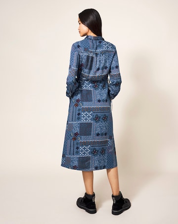 White Stuff Nora Patchwork Print Shirt Dress