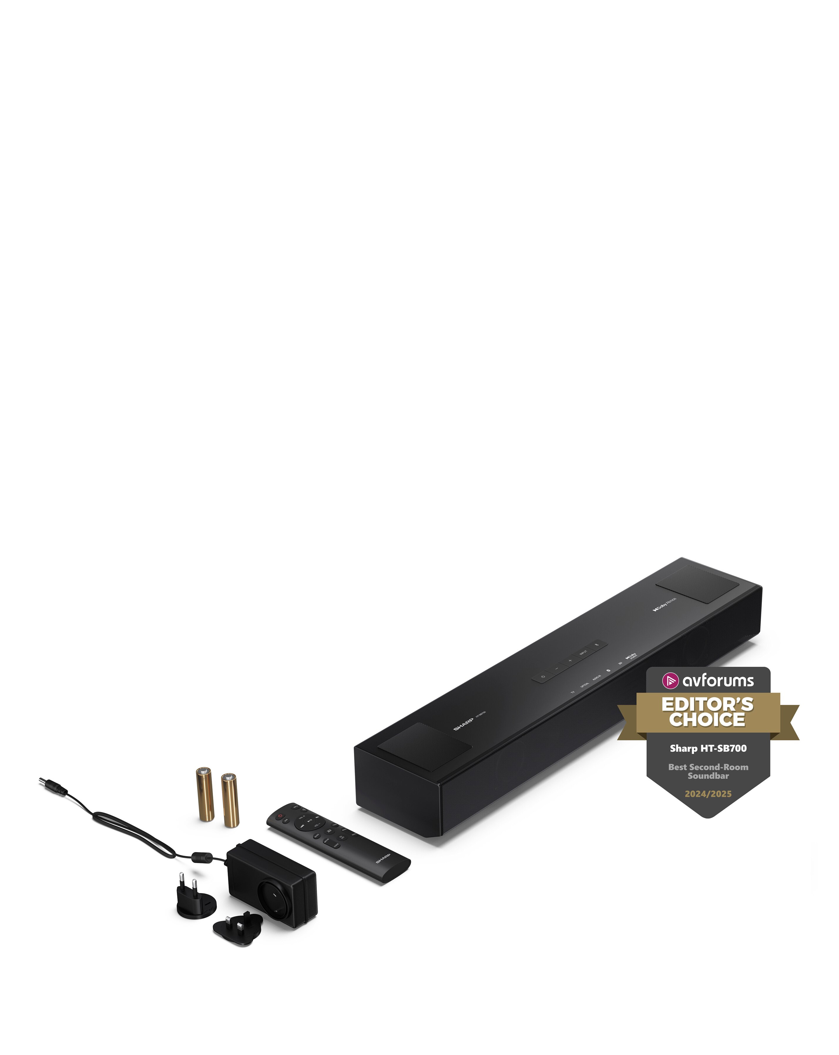 Sharp HT-SB700 2.0.2 140W Compact Dolby Atmos Soundbar System | JD