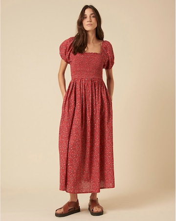Nobody's Child Tasmin Midi Dress Ina Ditsy Red