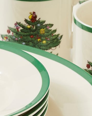 Spode Christmas Tree 12 Piece Dinner Set