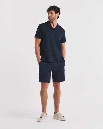 Folio Cotton Rich Revere Smart Interlock Polo- Navy