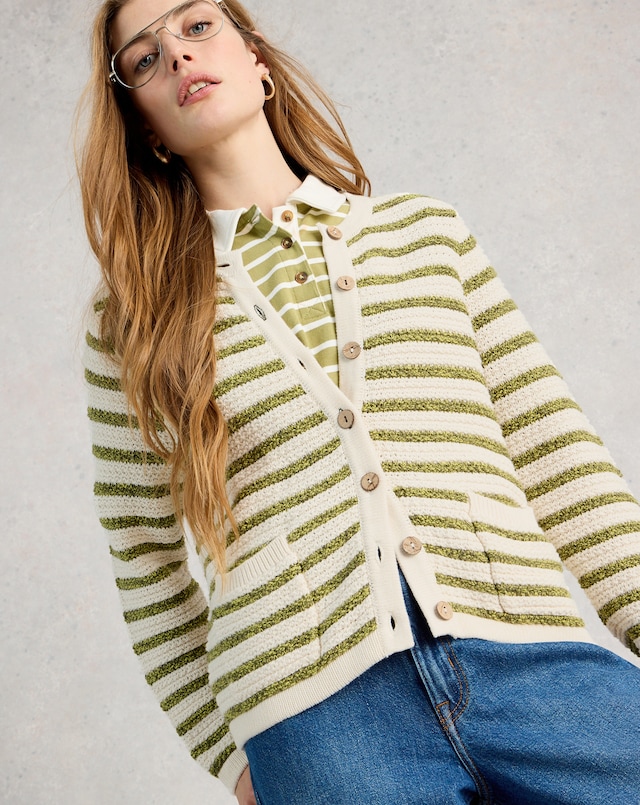 White Stuff Belle Stripe Cardigan