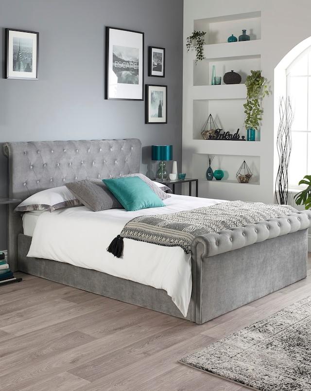 Aspire Chesterfield Side Lift Ottoman Bed