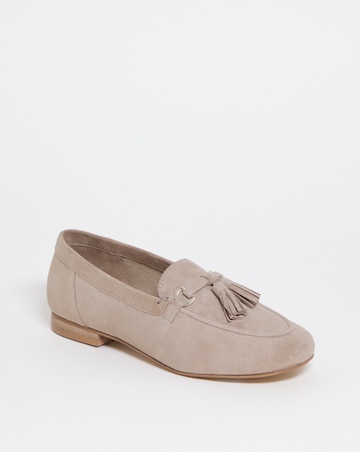 Suede Tassle Loafer - Wide Fit (E)