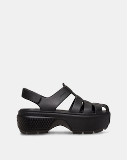 Crocs Black Stomp Fisherman Sandals