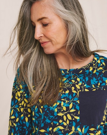 Julipa Pure Cotton Contrast Pocket T-Shirt