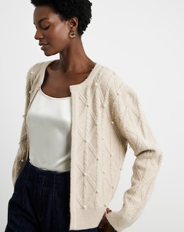 Joanna Hope Embellished Cardigan