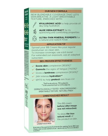 Garnier SkinActive BB Cream Medium Tinted Moisturiser SPF15 50ml