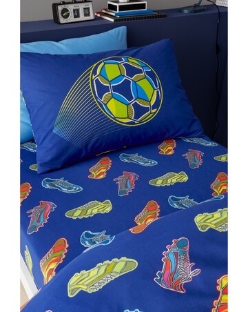 Catherine Lansfield Bright Football Fitted Sheet