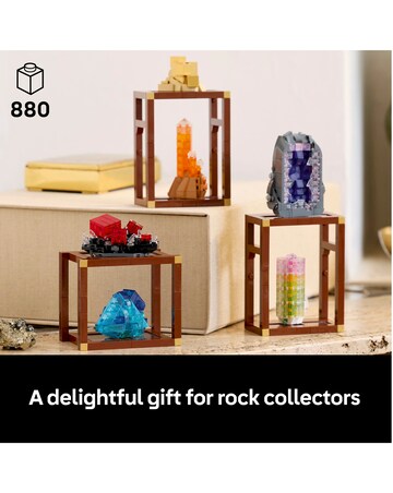 LEGO Ideas Mineral Collection, Crystal Display Shelves 21362