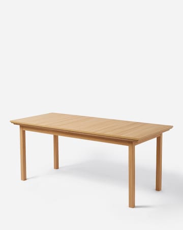 Julipa Ashford Extending 6 to 8 Seater Table with 6 Ava Fabric Chairs