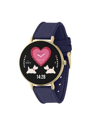 Radley Series 28 AMOLED Leather Strap Watch - Ink