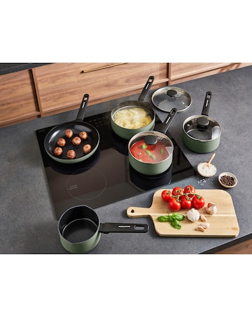 Morphy Richards Recycled Aluminium Green 5 Piece Pan Set