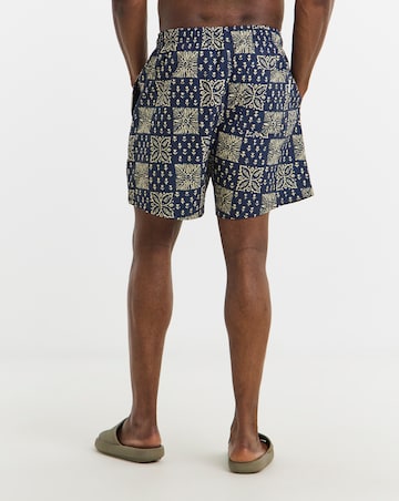 Jack & Jones Maui Printed Swim Short - Navy