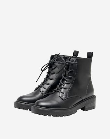 Only Bold Lace Up Chunky Ankle Boot Standard Fit