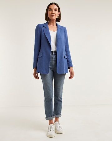 Cheesecloth Edge to Edge Blazer