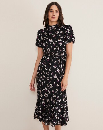 Phase Eight Kensley Print Puff Sleeve Dress