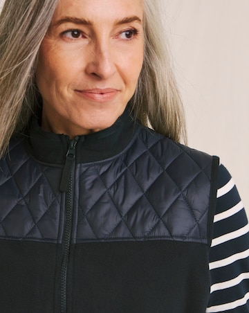 Julipa Zip Up Quilted Fleece Gilet