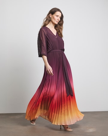 Joanna Hope Ombre Pleated Dress