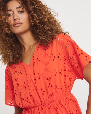 Broderie Smock Dress